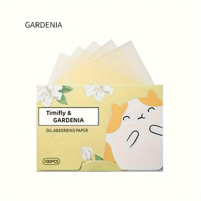 Summer Face Oil Light Beige T-zone Dry Oil Absorbing Paper, Suitable for Office Work and Students to Keep the Face Refreshing and Oil-Free, No Makeup Remover, Odorless, Portable Boxed, Unisex 100/10 Sheets
