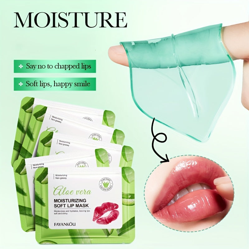 Fayankou Aloe Vera Moisturizing Lip Mask - Hydrating & Smoothing, Non-Greasy Formula for Soft, Supple Lips | Women's Daily Lip Care Treatment