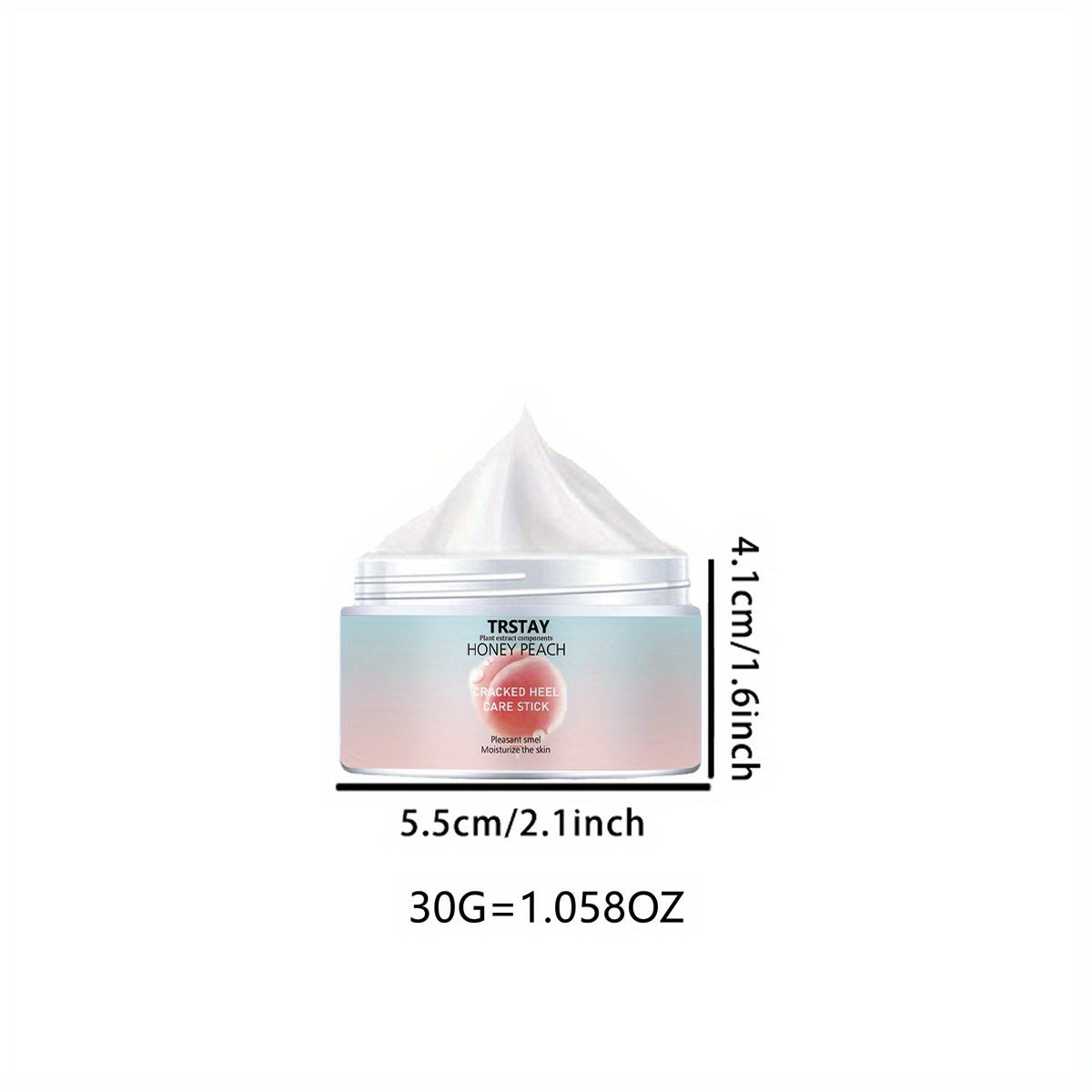 Peach Foot Cream, made from plant extracts, gently moisturizes and cares for hands and feet. Cleverly designed and consistently used, it leaves your feet soft and smooth
