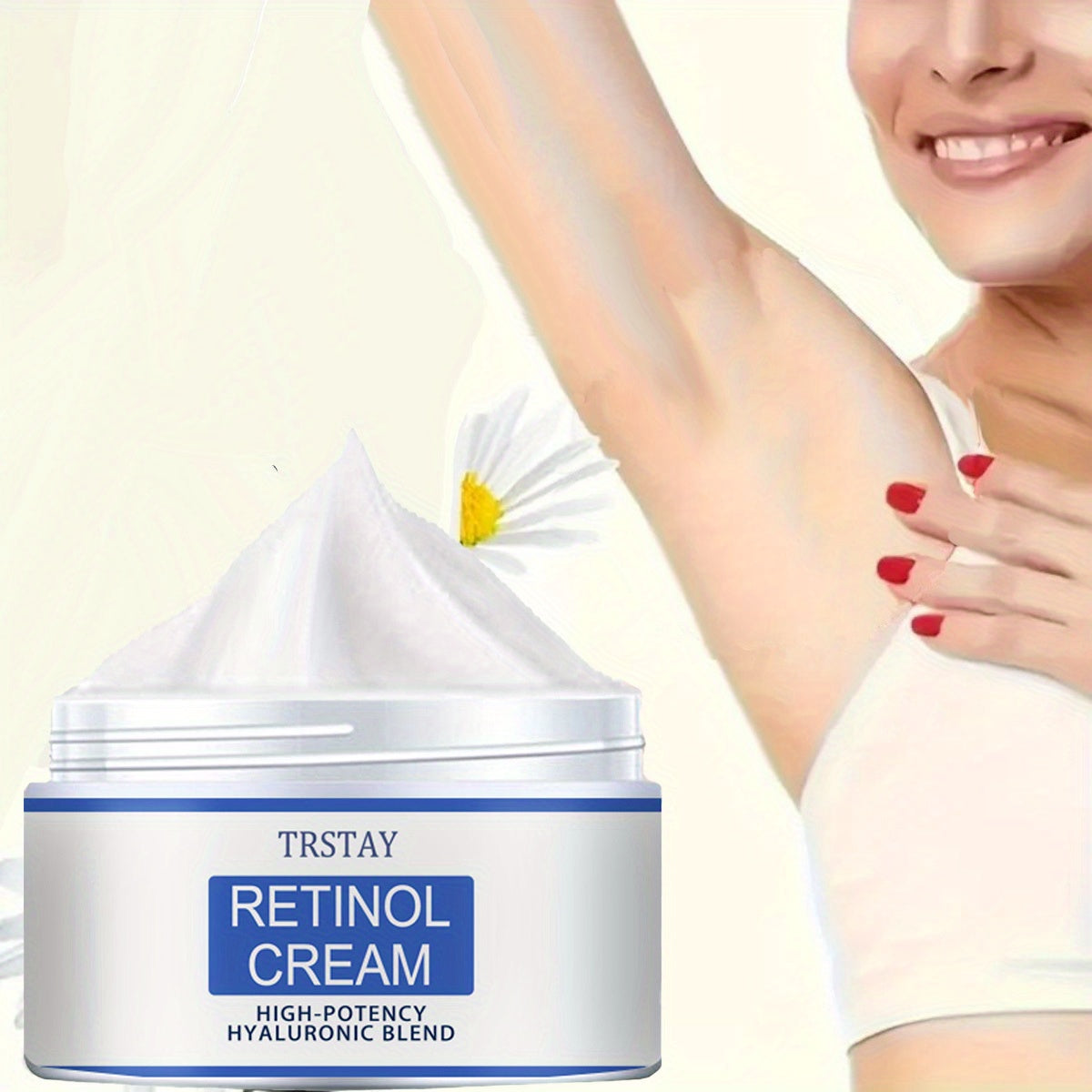 Moisturizing and hydrating cream, containing hyaluronic acid, moisturizing the Light Beige, allowing it to drink enough water, suitable for all Light Beige types.