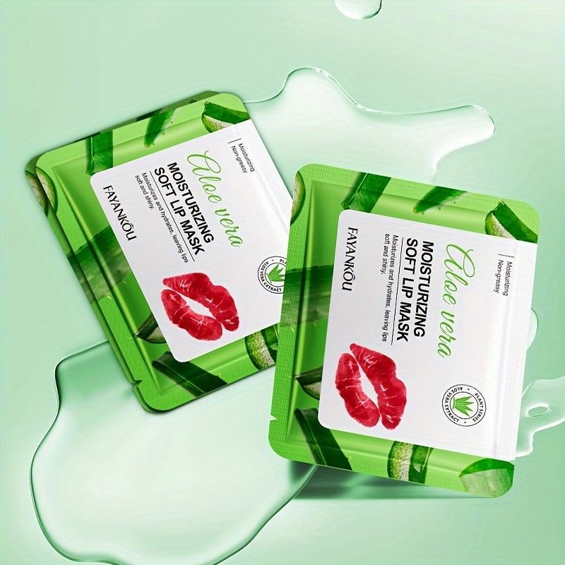Fayankou Aloe Vera Moisturizing Lip Mask - Hydrating & Smoothing, Non-Greasy Formula for Soft, Supple Lips | Women's Daily Lip Care Treatment