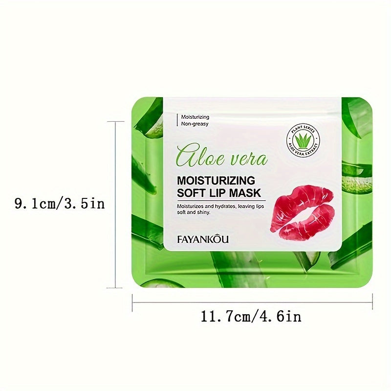 Fayankou Aloe Vera Moisturizing Lip Mask - Hydrating & Smoothing, Non-Greasy Formula for Soft, Supple Lips | Women's Daily Lip Care Treatment