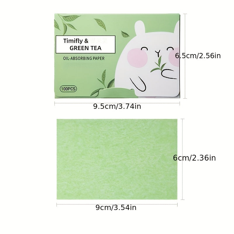 Summer Face Oil Light Beige T-zone Dry Oil Absorbing Paper, Suitable for Office Work and Students to Keep the Face Refreshing and Oil-Free, No Makeup Remover, Odorless, Portable Boxed, Unisex 100/10 Sheets