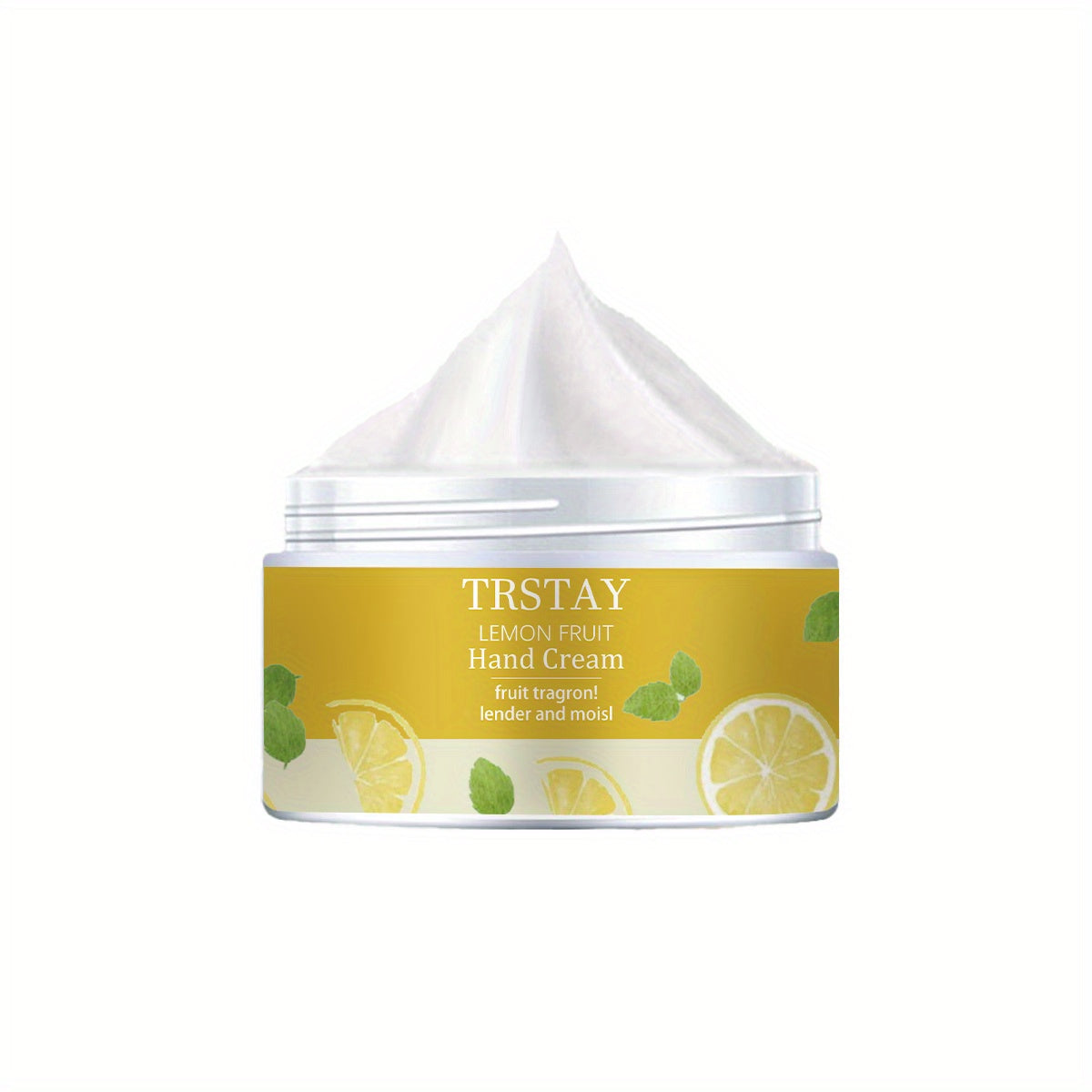 TRSTAY Lemon Fruit Hand & Foot Cream - Gentle Hypoallergenic Formula for Dry, Cracked Light Beige, Daily Moisturizer with Soothing Lemon Fruit Extract, 1.7oz, All Light Beige Types Including Sensitive, Fresh Appeal Packaging,