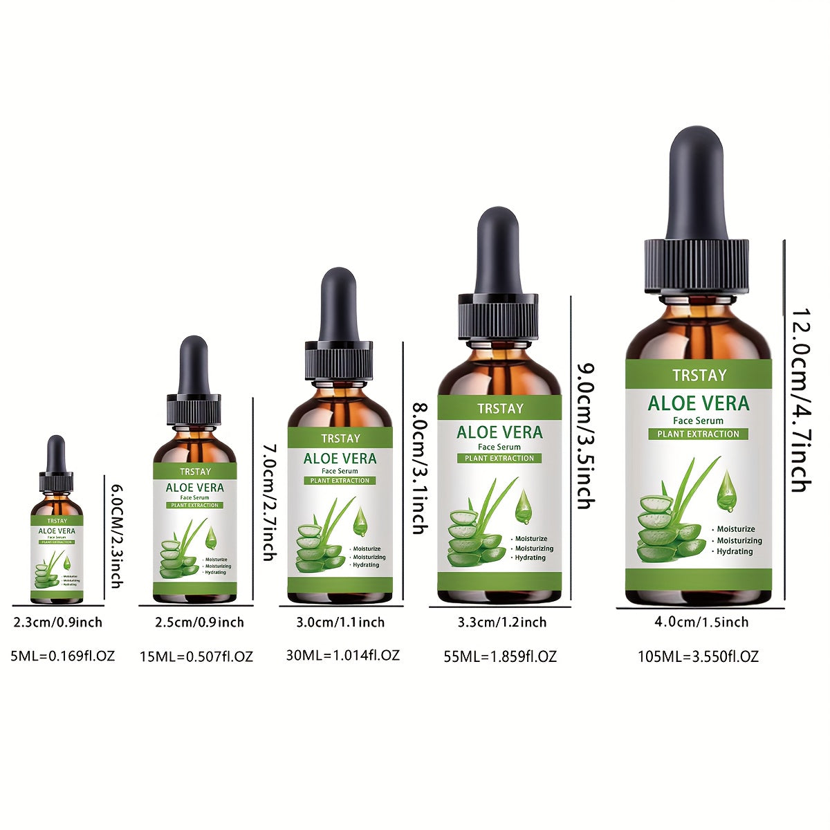TRSTAY Aloe Vera Facial Essence with Plant Extract - Alcohol-Free Hypoallergenic Fragrance-Free Moisturizing Toner for All Light Beige Types, Soothes Irritation & Promotes Hydration, Aloe Vera Gel for Face, Skinsoothing Toner