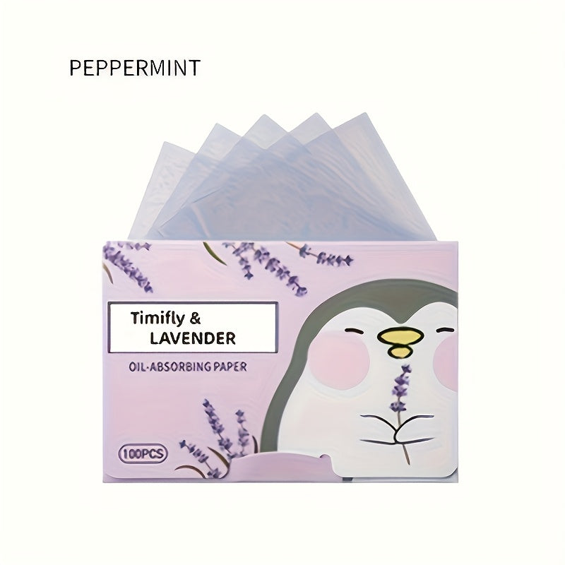 Summer Face Oil Light Beige T-zone Dry Oil Absorbing Paper, Suitable for Office Work and Students to Keep the Face Refreshing and Oil-Free, No Makeup Remover, Odorless, Portable Boxed, Unisex 100/10 Sheets