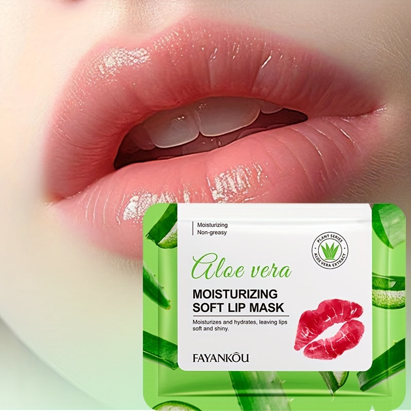 Fayankou Aloe Vera Moisturizing Lip Mask - Hydrating & Smoothing, Non-Greasy Formula for Soft, Supple Lips | Women's Daily Lip Care Treatment