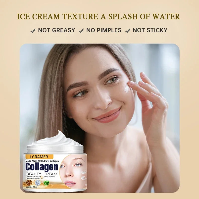 Organic Anti Wrinkle Cream Eye Cream Face Moisturizer Anti Aging Face Lifting Nourishing Repair Collagen Boost Cream Korean Essence
