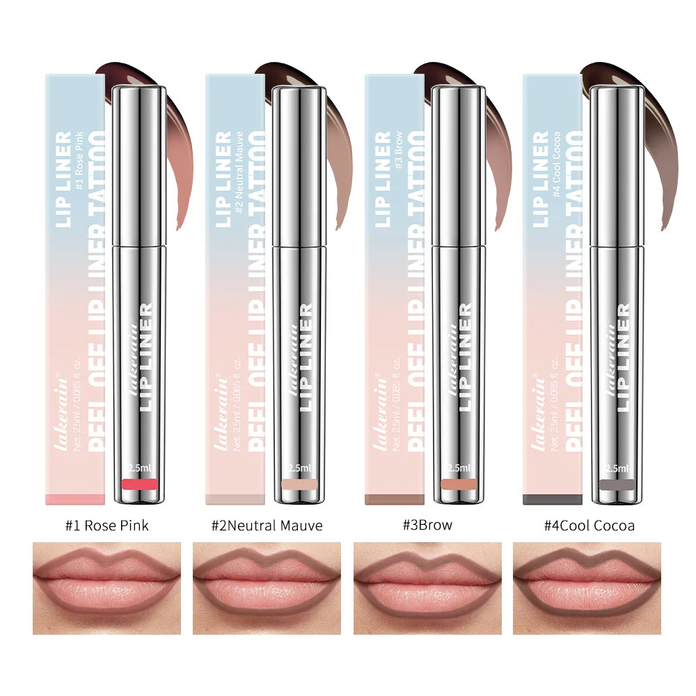 Organic waterproof Lip Liner Peel Off Tattoo