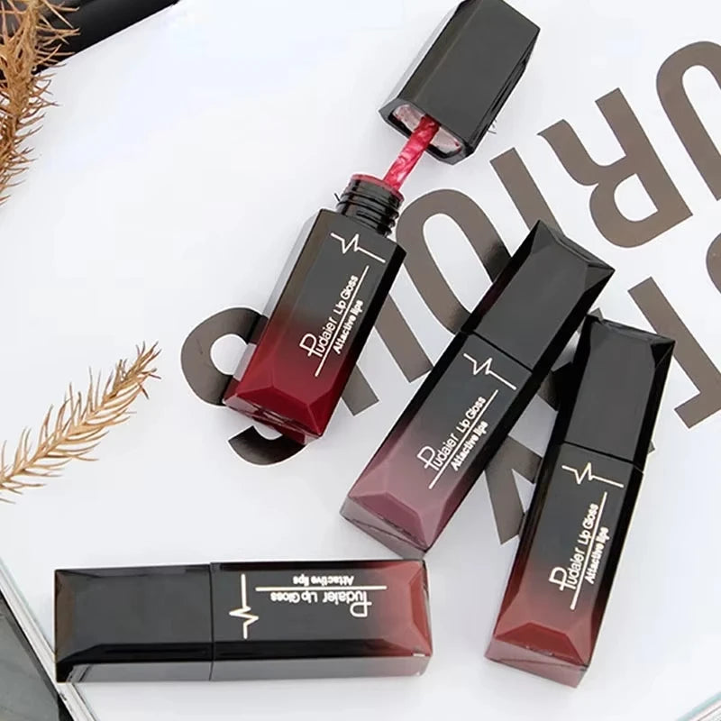 Organic Lip Makeup 17 Color Sexy Matte Long Lasting Lip Gloss Liquid Lipstick Lip Cream