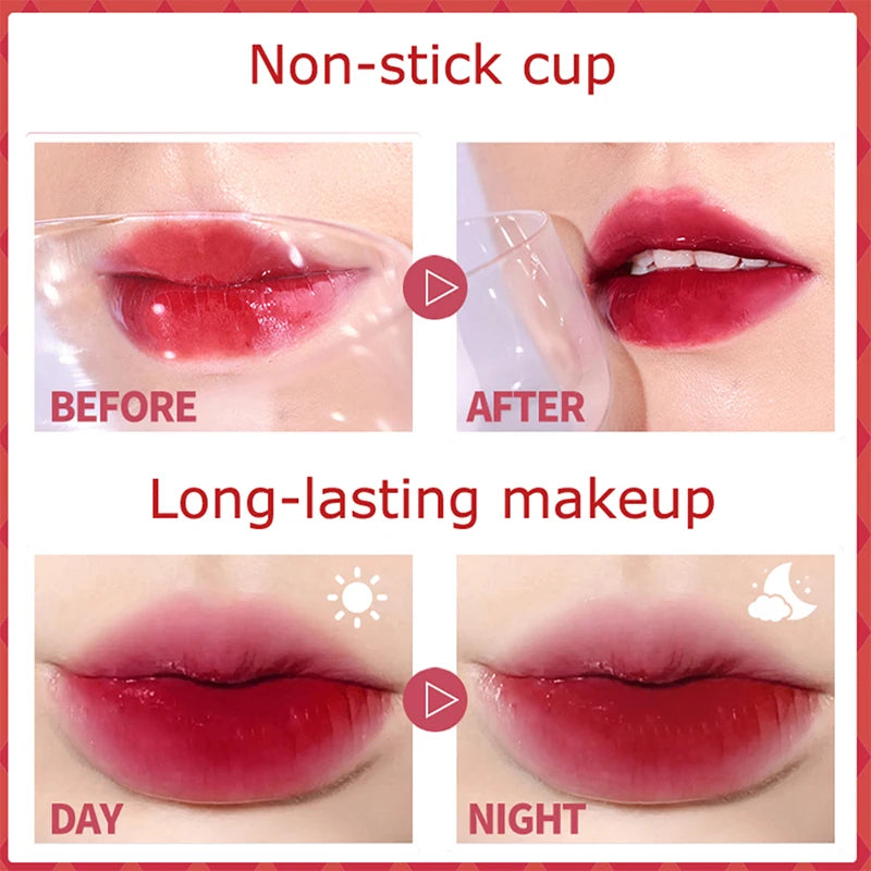 Tear lip gloss spot liquid lip gloss lip glaze does not fade do not touch cup box tear lip film parity