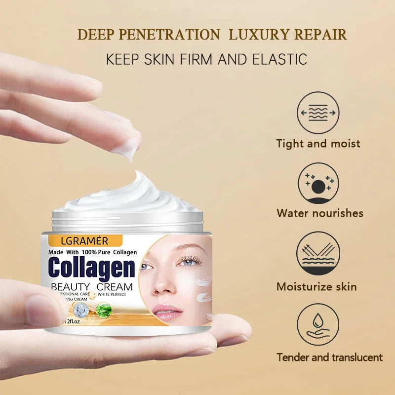 Organic Anti Wrinkle Cream Eye Cream Face Moisturizer Anti Aging Face Lifting Nourishing Repair Collagen Boost Cream Korean Essence
