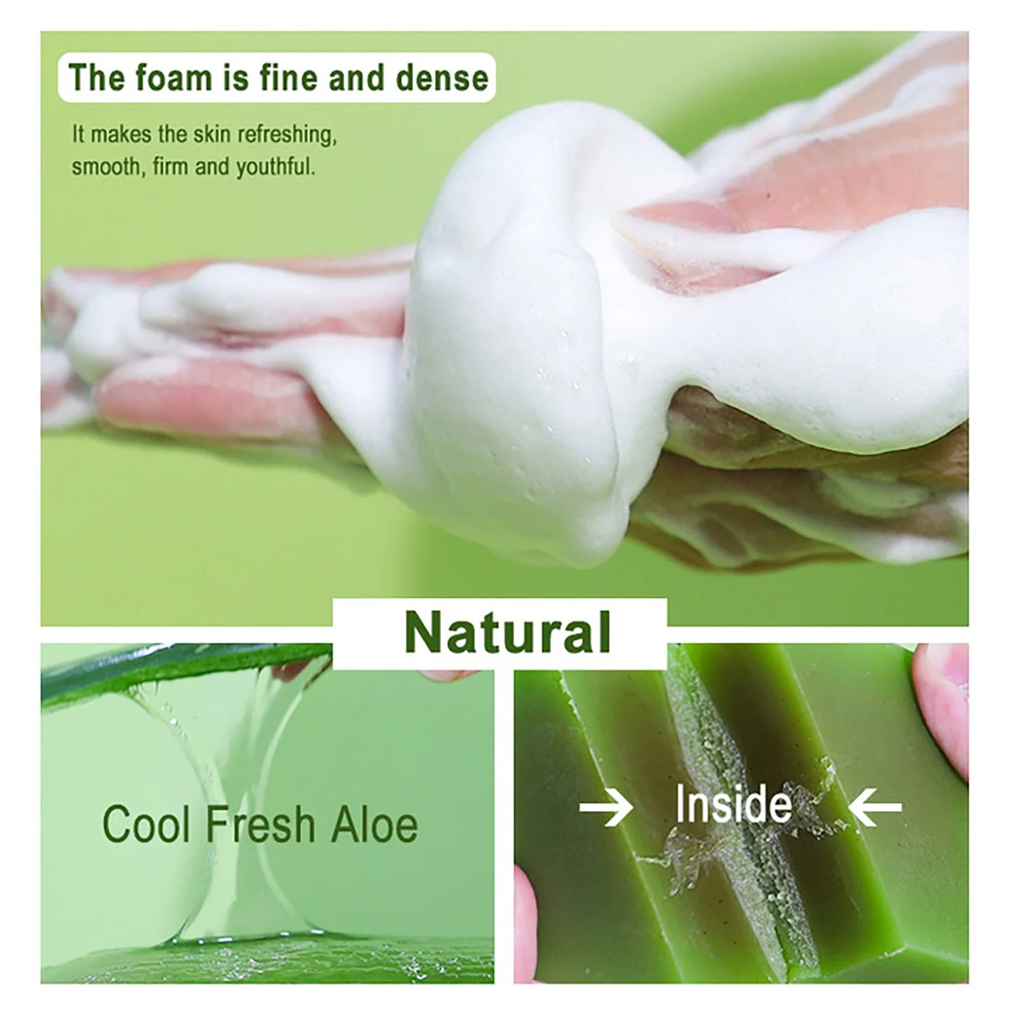 Organic Aloe Brightening Soap Bar, Reduce Dark Spots, Sun Spots, Acne, Oil Control, Clean Stains, Exfoliation, For Face and Body
