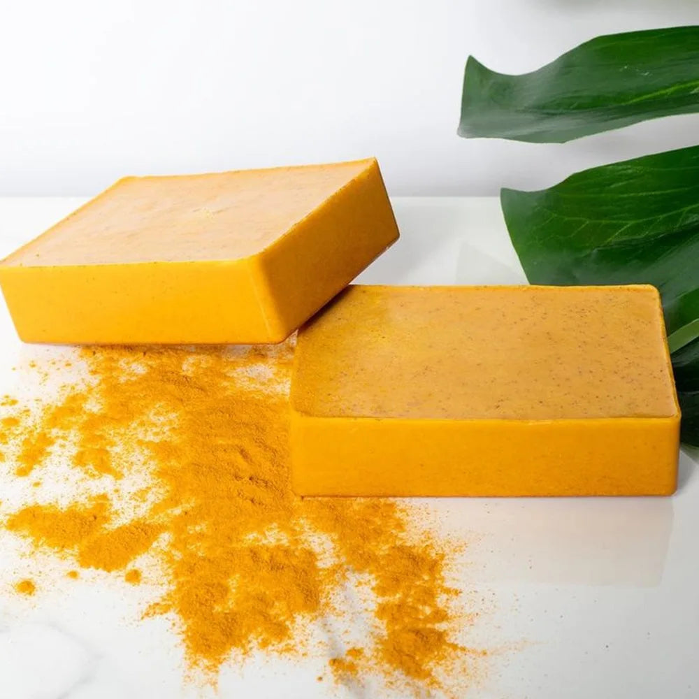 100g Organic Turmeric Hand Made Soap, Lemon Kojic Acid Soap, Shower and Facial Soap