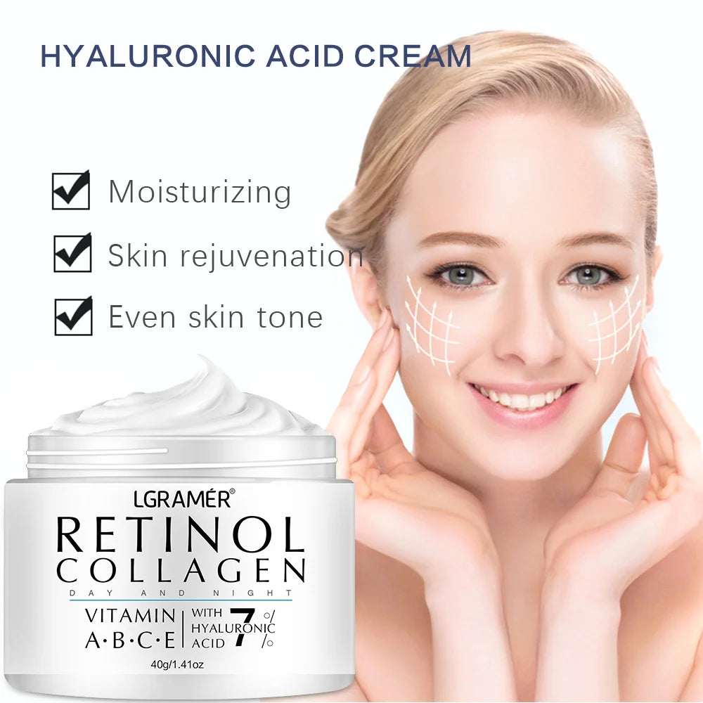 Organic Retinol Wrinkle Remover Face Cream Firming Lifting Anti Aging Fade Fine Lines Moisturizing Whitening Repair Skin Care Cosmetics