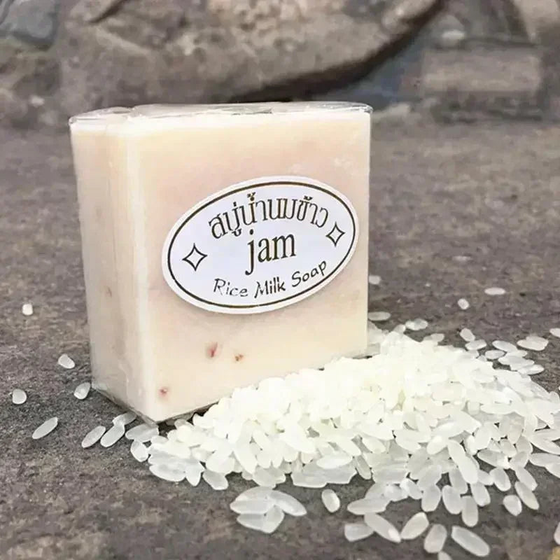 Organic Handmade JAM Rice Milk Goat Milk Soap Skin Lightening Beauty Soap