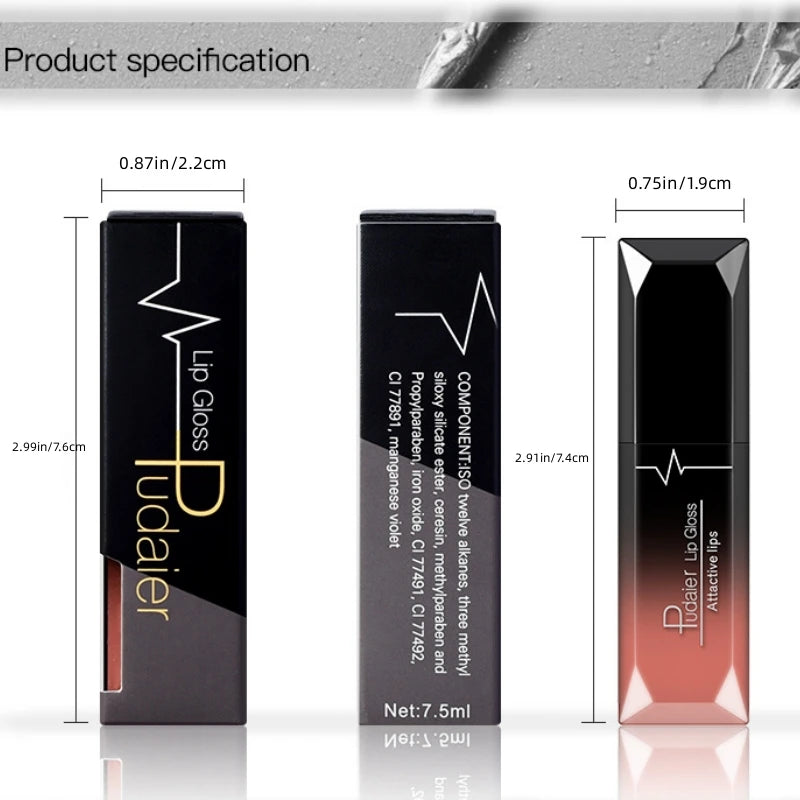 Organic Lip Makeup 17 Color Sexy Matte Long Lasting Lip Gloss Liquid Lipstick Lip Cream