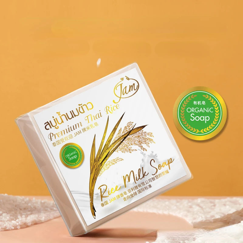 Organic Rice Milk Soap 65g Original Thailand import Rice Milk Soap soap goat milk soap Handmade soap for face