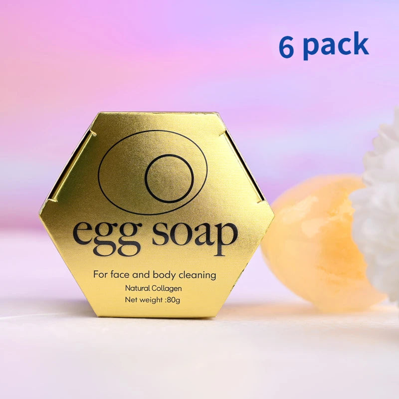 Organic Natural Collagen Egg Soap 80g Wholesale Collagen Bath Soap Bar Cleaning Hydrating Moisturizing Soap