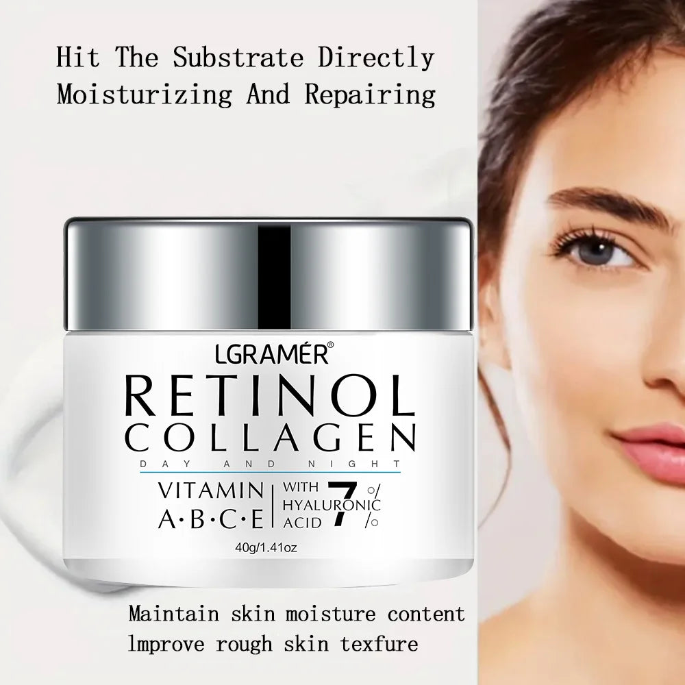 Organic Retinol Wrinkle Remover Face Cream Firming Lifting Anti Aging Fade Fine Lines Moisturizing Whitening Repair Skin Care Cosmetics