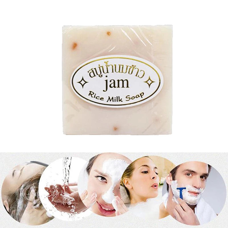 Organic Rice Milk Soap 65g Original Thailand import Rice Milk Soap soap goat milk soap Handmade soap for face
