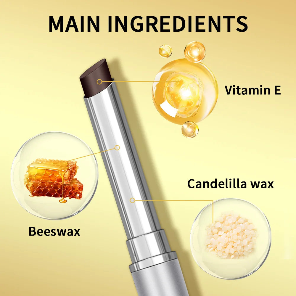 Organic Black Honey Lipstick Long Lasting Moisturizing Natural Lip Plumper Makeup Lip Plumping Gloss Cosmetics Exfoliating for Lip