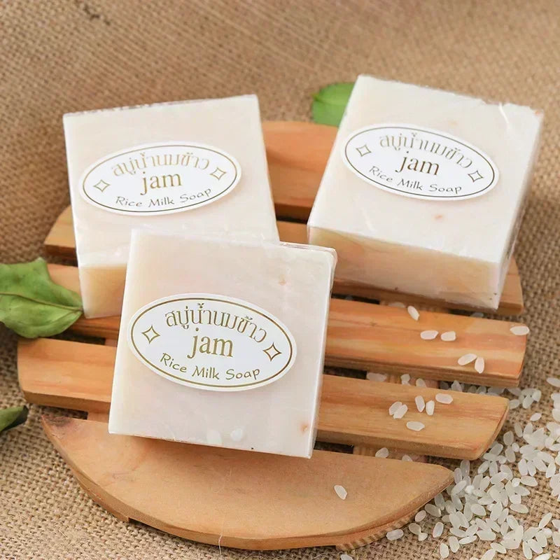 Organic Handmade JAM Rice Milk Goat Milk Soap Skin Lightening Beauty Soap