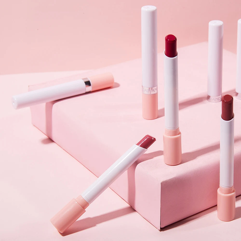 Organic matte lipstick 4pcs/set velvet small cigarette lipstick set that is not easy to fade