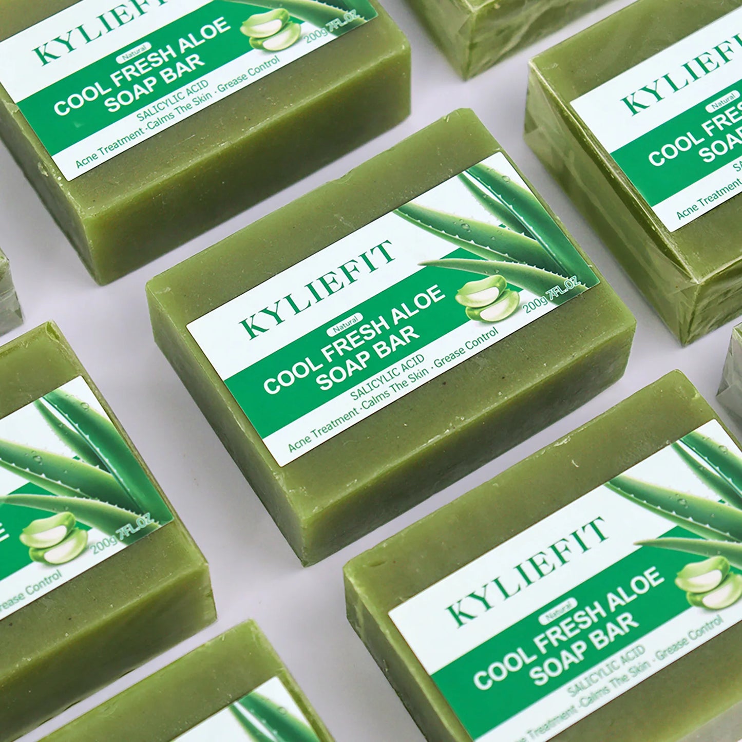 Organic Aloe Brightening Soap Bar, Reduce Dark Spots, Sun Spots, Acne, Oil Control, Clean Stains, Exfoliation, For Face and Body