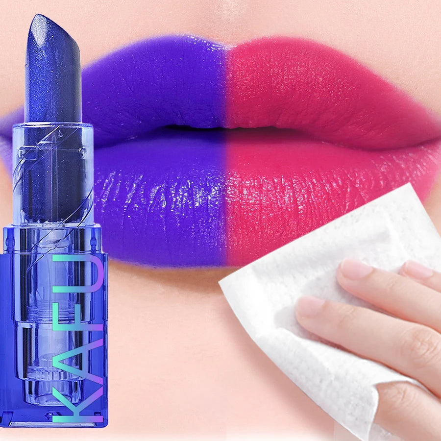 Blue Rose Lipstick Temperature Color Changing lipstic Moisturizing Female Makeup products Sexy Lip tint Gloss Shiny Lipsticks