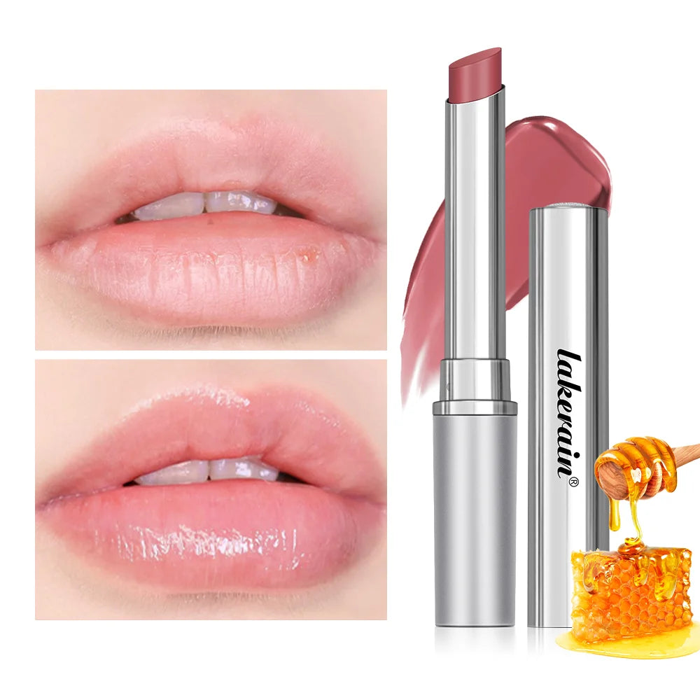 Organic Black Honey Lipstick Long Lasting Moisturizing Natural Lip Plumper Makeup Lip Plumping Gloss Cosmetics Exfoliating for Lip
