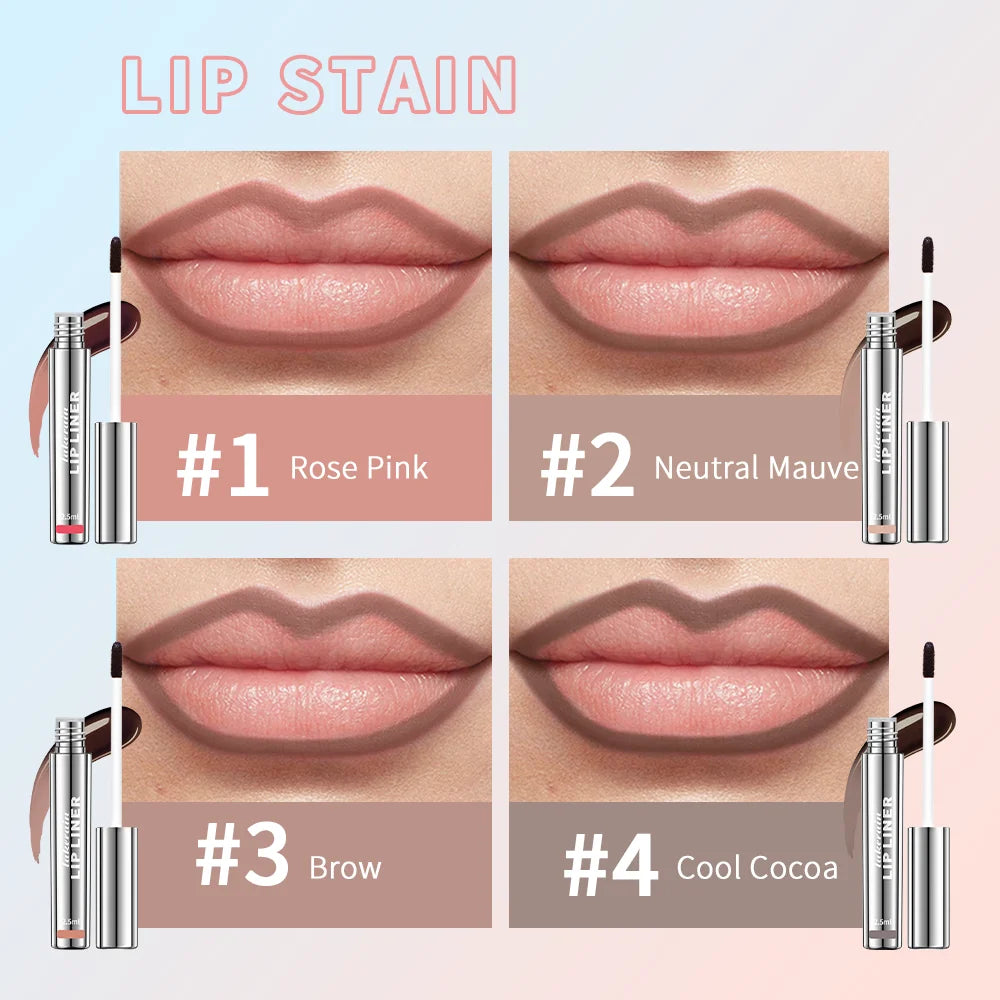 Organic waterproof Lip Liner Peel Off Tattoo