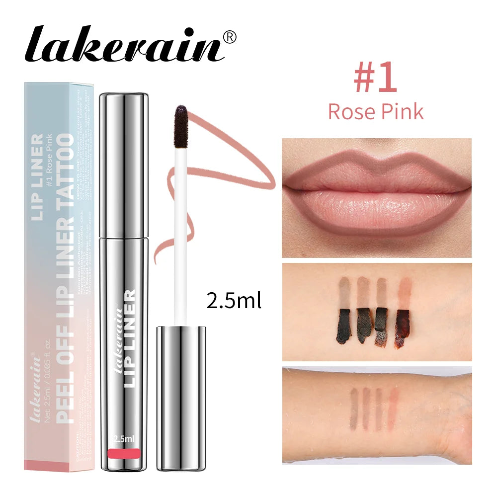 Organic waterproof Lip Liner Peel Off Tattoo