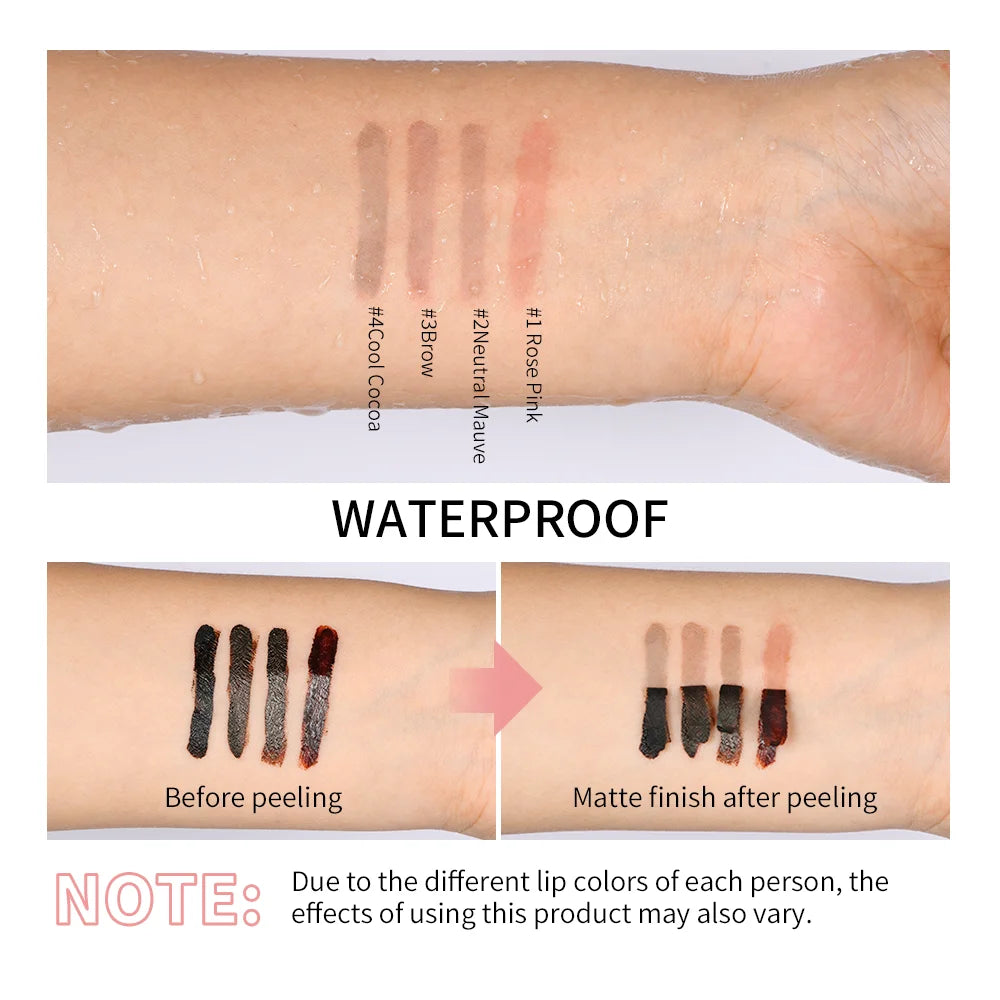Organic waterproof Lip Liner Peel Off Tattoo