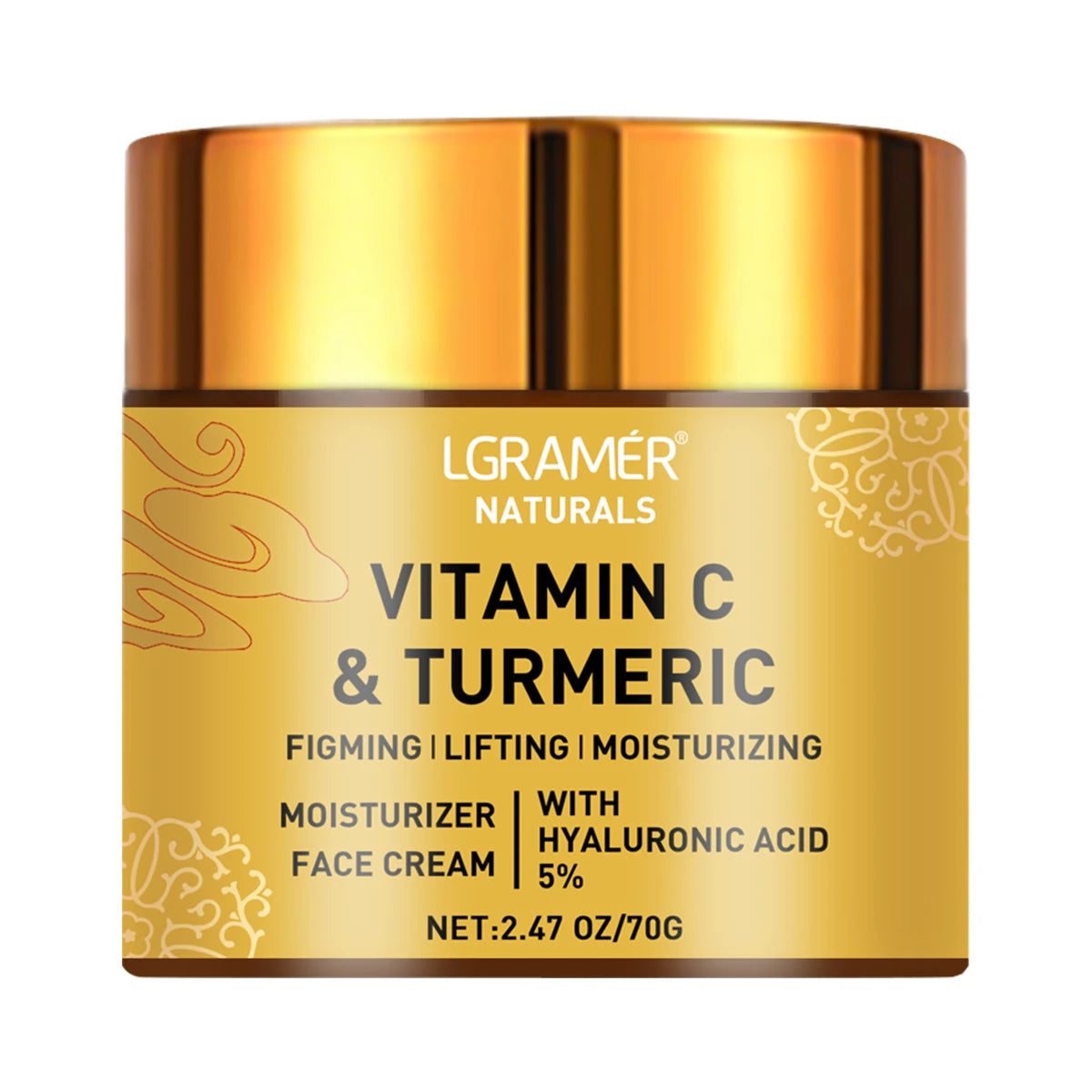 Organic Turmeric Vitamin C Face cream Retinol Moisturizing Firming Hyaluronic Lightening Repairing Smooth Skincare Whitening Creams