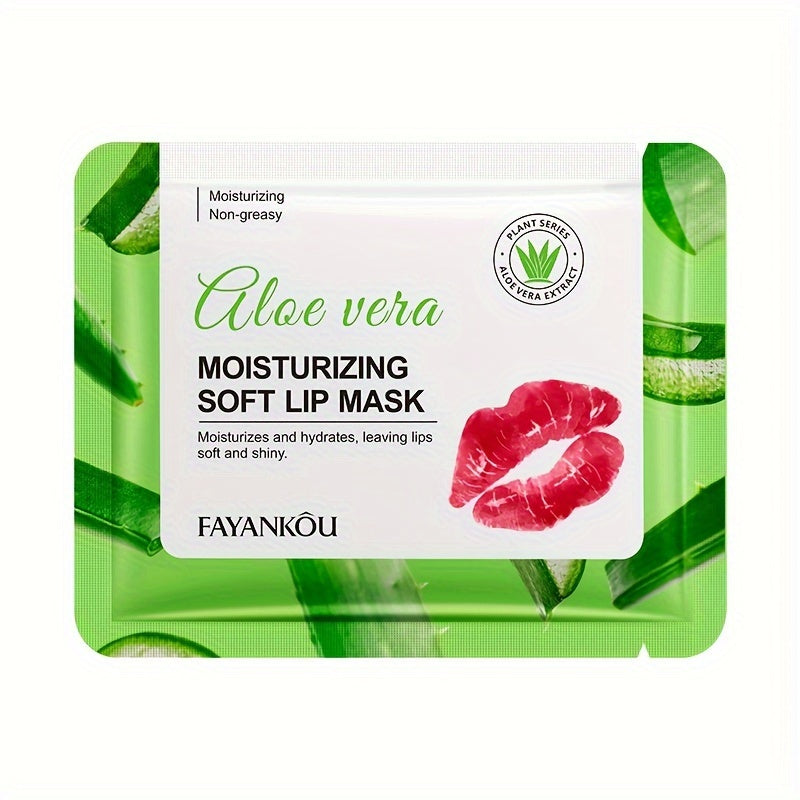 Fayankou Aloe Vera Moisturizing Lip Mask - Hydrating & Smoothing, Non-Greasy Formula for Soft, Supple Lips | Women's Daily Lip Care Treatment