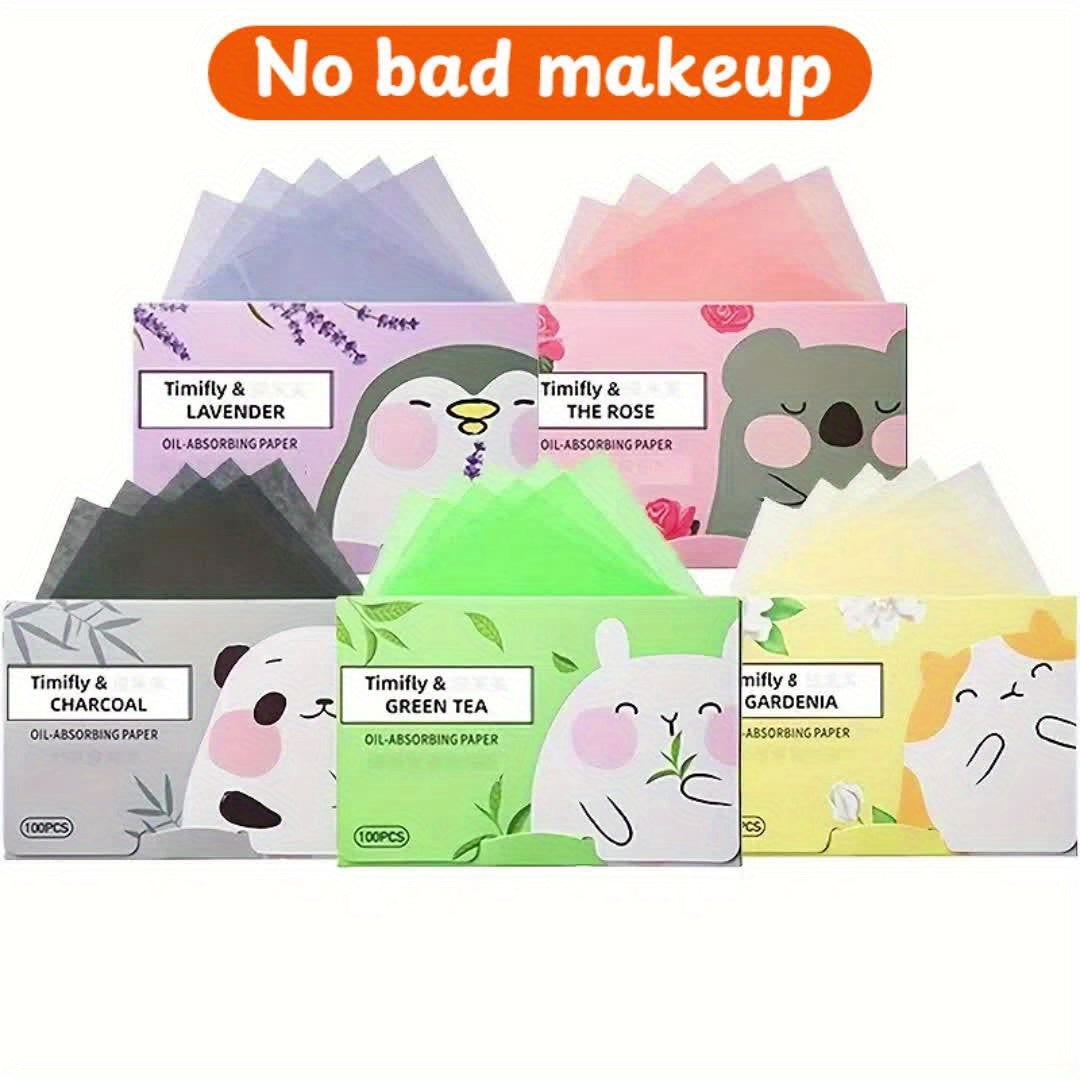 Summer Face Oil Light Beige T-zone Dry Oil Absorbing Paper, Suitable for Office Work and Students to Keep the Face Refreshing and Oil-Free, No Makeup Remover, Odorless, Portable Boxed, Unisex 100/10 Sheets