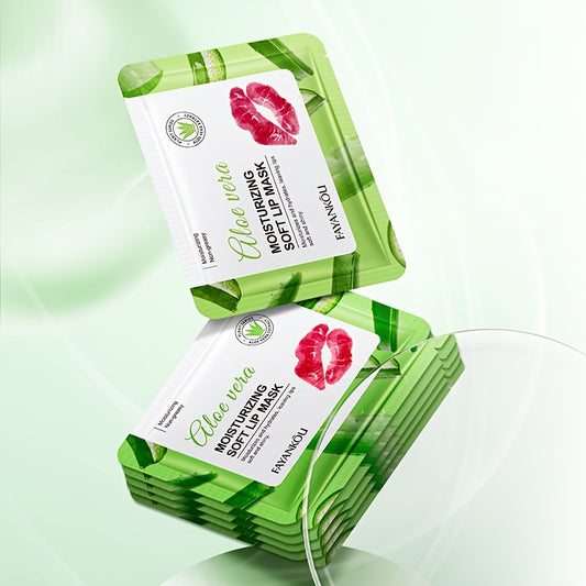Fayankou Aloe Vera Moisturizing Lip Mask - Hydrating & Smoothing, Non-Greasy Formula for Soft, Supple Lips | Women's Daily Lip Care Treatment