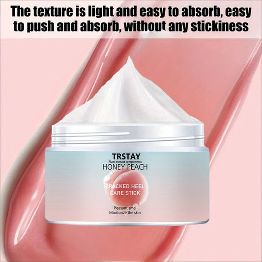 Peach Foot Cream, made from plant extracts, gently moisturizes and cares for hands and feet. Cleverly designed and consistently used, it leaves your feet soft and smooth