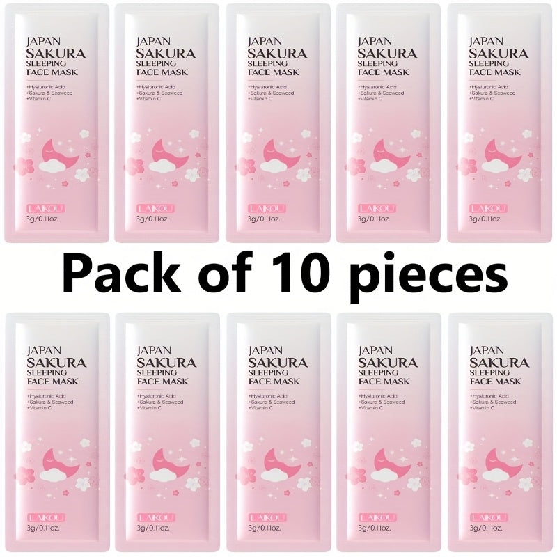 Cherry Blossom Sleeping Mask, a Travel Essential, Is a Leave-On, Overnight Hydration And Moisturizing Treatment That Brightens And Firms The Skin, Enhancing Complexion. It'S Available in a Portable Travel Size.