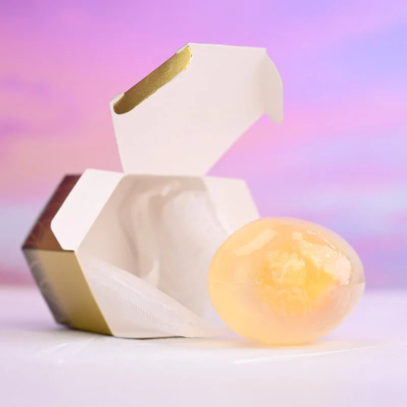 Organic Natural Collagen Egg Soap 80g Wholesale Collagen Bath Soap Bar Cleaning Hydrating Moisturizing Soap