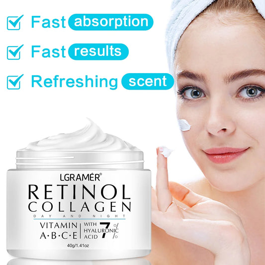 Organic Retinol Wrinkle Remover Face Cream Firming Lifting Anti Aging Fade Fine Lines Moisturizing Whitening Repair Skin Care Cosmetics
