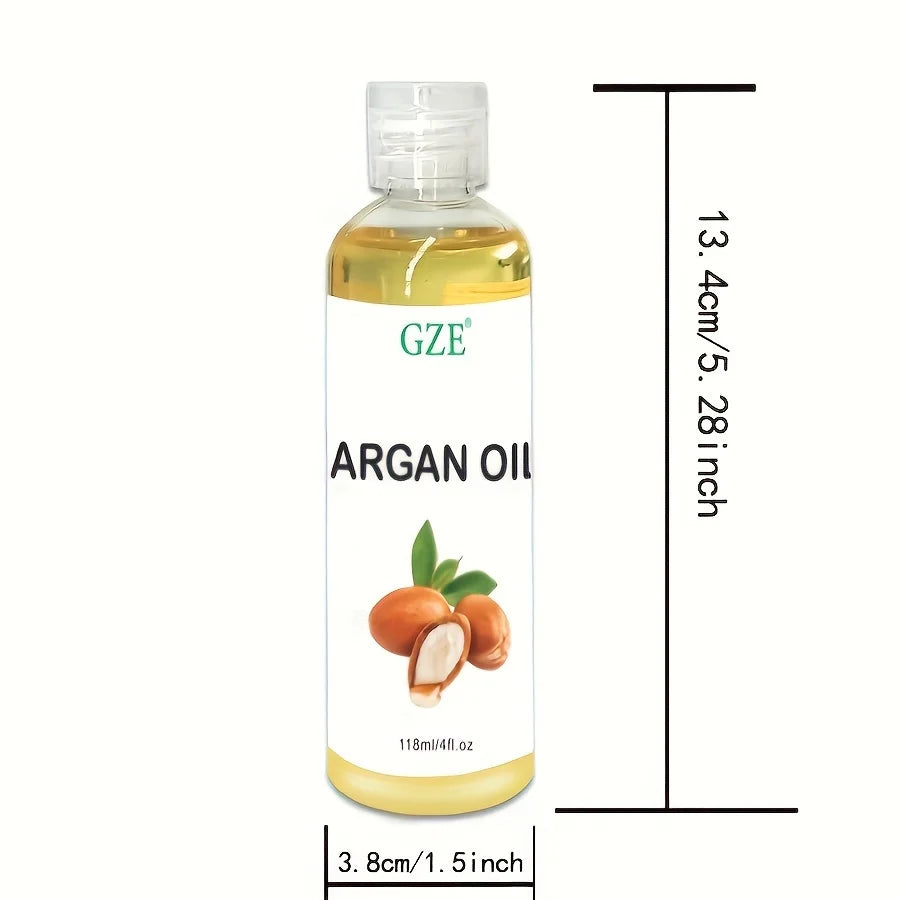 Organic Moroccan Argan Oil Pure Cold Pressed Virgin Premium Grade Moisturizer for Dry, Damaged Skin, Hair, Face, Body, Scalp