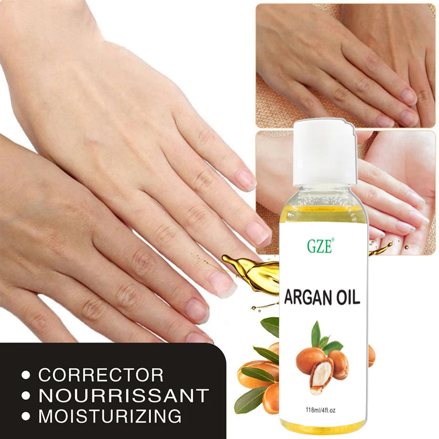 Organic Moroccan Argan Oil Pure Cold Pressed Virgin Premium Grade Moisturizer for Dry, Damaged Skin, Hair, Face, Body, Scalp