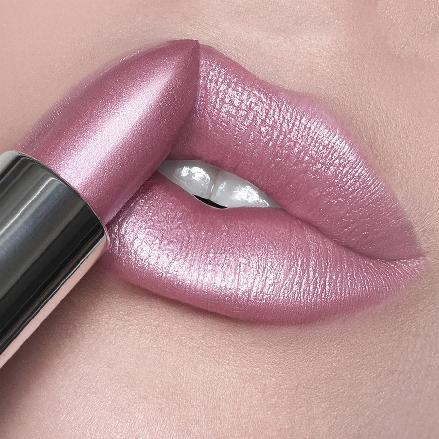 Organic 21Colors Bold & Intense Glitter Shiny Metallic Lipstick Pearlescent Lip Tint,Long Lasting Lip Senior Matte Lip Makeup Gifts for