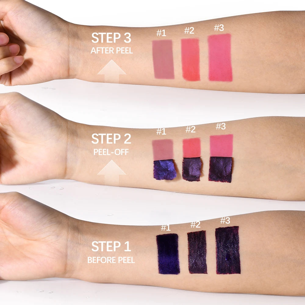 Organic Long Lasting Lip Inks Korean Matte Lip Tint Peel Off Matte