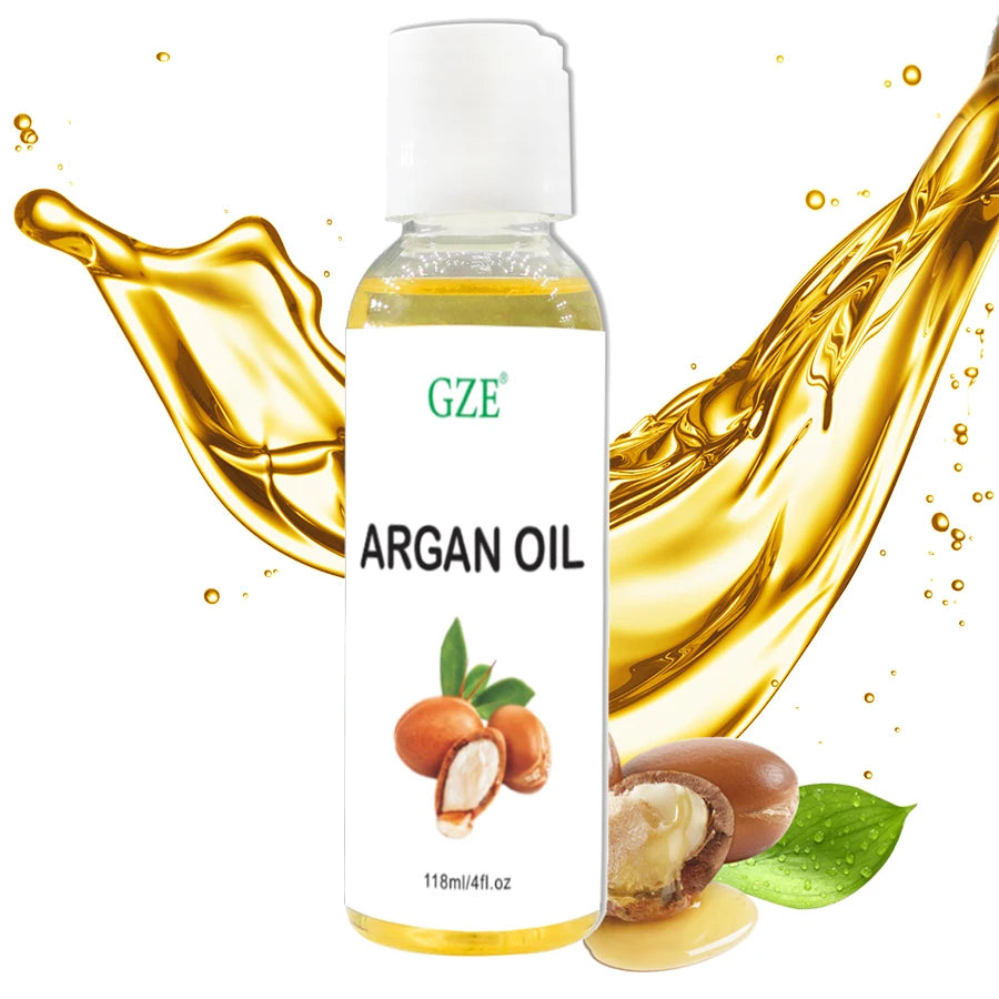Organic Moroccan Argan Oil Pure Cold Pressed Virgin Premium Grade Moisturizer for Dry, Damaged Skin, Hair, Face, Body, Scalp