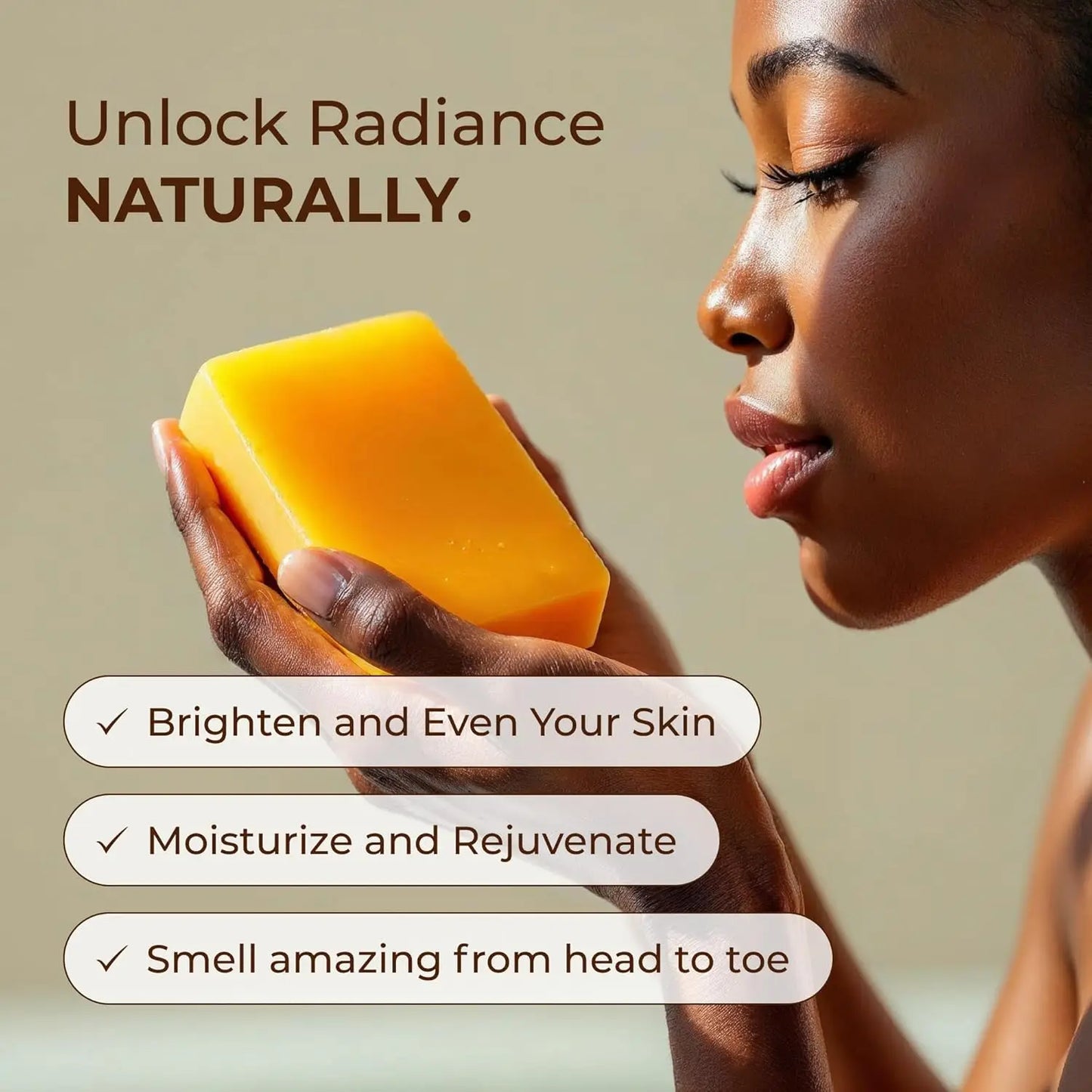 (1/2/4/6Pcs) Organic Turmeric Kojic Acid Handmade Soap Scrub for Exfoliation, Moisturizing, Deep Cleansing, Spot Removal, Acne Removal