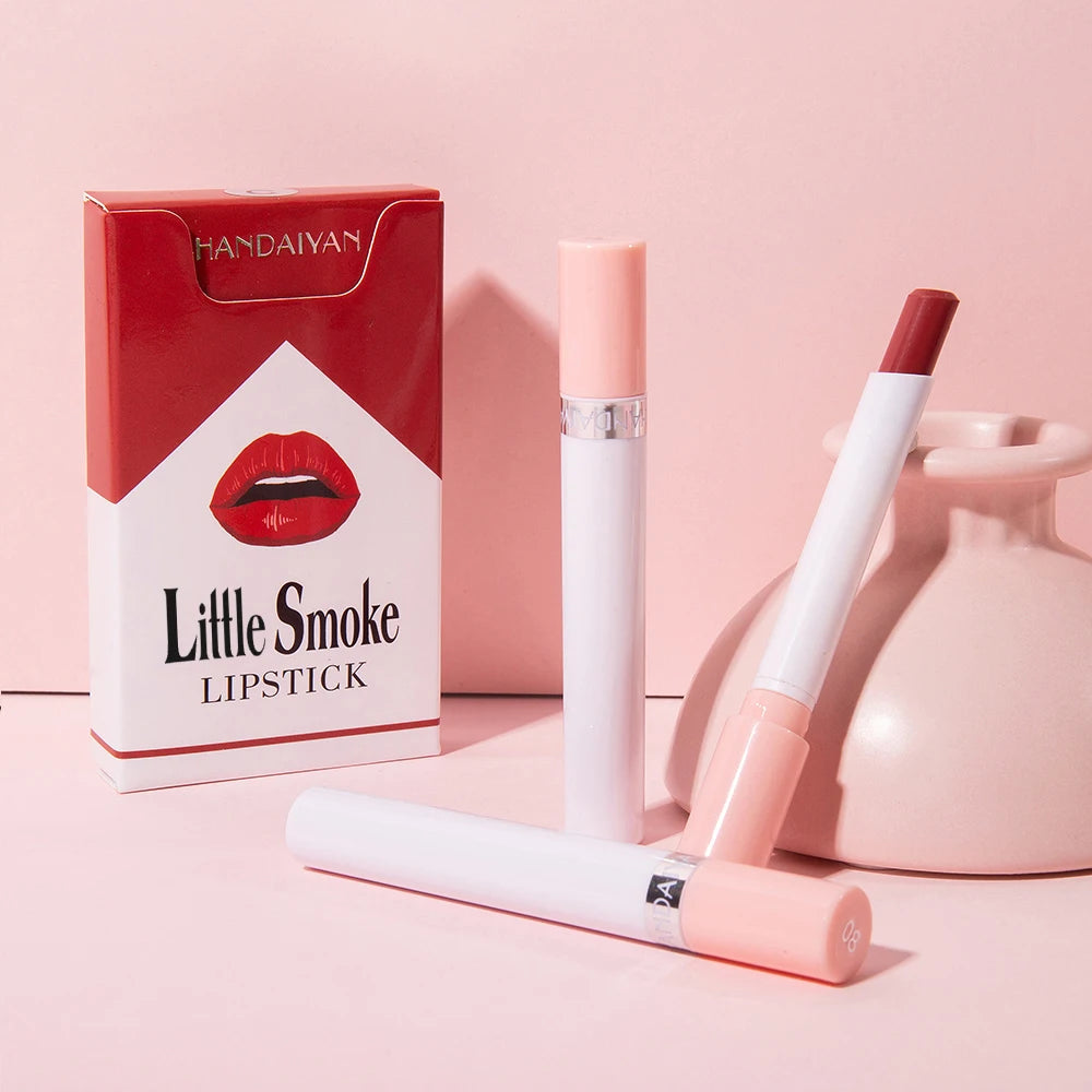 Organic matte lipstick 4pcs/set velvet small cigarette lipstick set that is not easy to fade