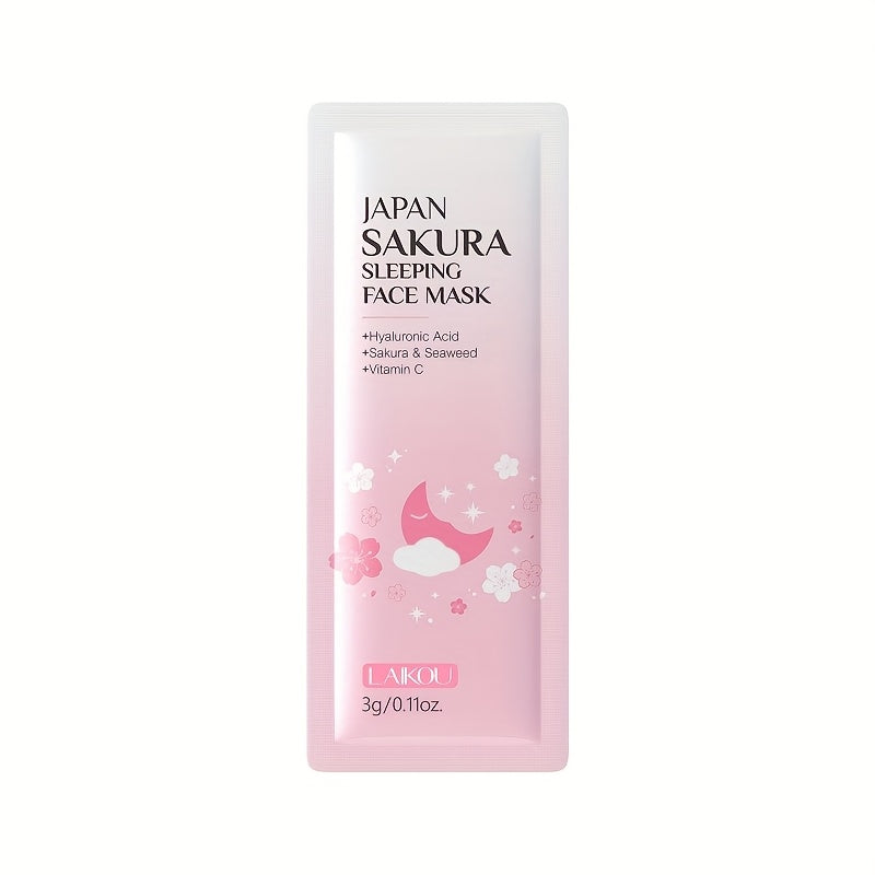 Cherry Blossom Sleeping Mask, a Travel Essential, Is a Leave-On, Overnight Hydration And Moisturizing Treatment That Brightens And Firms The Skin, Enhancing Complexion. It'S Available in a Portable Travel Size.